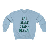 Eat, Sleep, Stamp, Repeat Sweatshirt