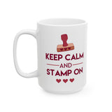 Keep Calm and Stamp On - Mug